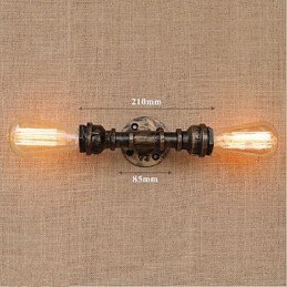 Nostalgia Simple Water Pipe Decorative Small Wall Lamp Wall Light