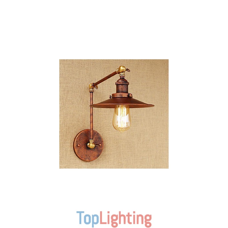 Long arm Half rusty Industrial Retro Nostalgic Retractable Folding Wall Sconces Wall Light