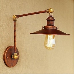 Long arm Half rusty Industrial Retro Nostalgic Retractable Folding Wall Sconces Wall Light