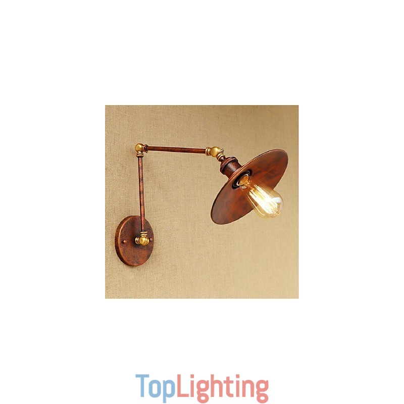 Long arm Half rusty Industrial Retro Nostalgic Retractable Folding Wall Sconces Wall Light