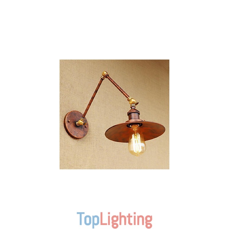Long arm Half rusty Industrial Retro Nostalgic Retractable Folding Wall Sconces Wall Light