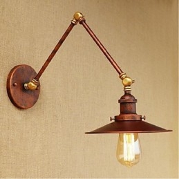 Long arm Half rusty Industrial Retro Nostalgic Retractable Folding Wall Sconces Wall Light