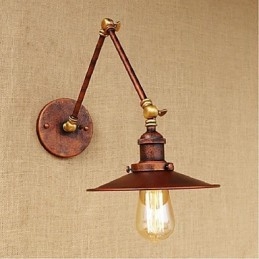 Long arm Half rusty Industrial Retro Nostalgic Retractable Folding Wall Sconces Wall Light