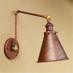 Long arm Half rust Retro Creative Nostalgic Retractable Folding Wall Sconces Wall Light