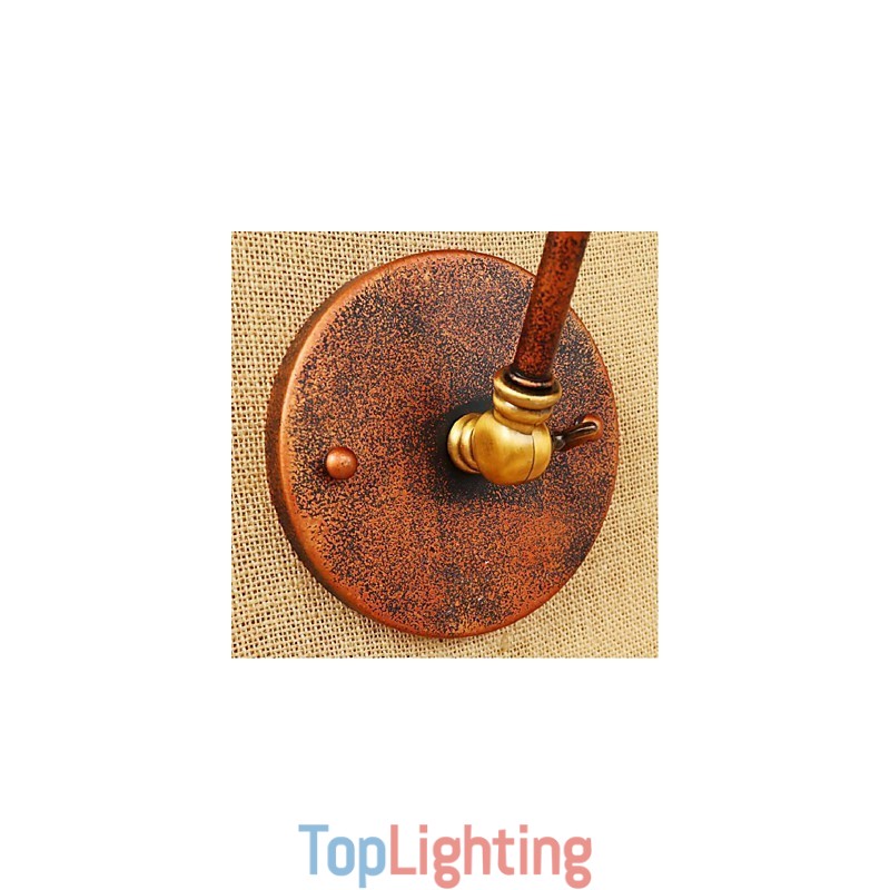 Long arm Half rust Retro Creative Nostalgic Retractable Folding Wall Sconces Wall Light