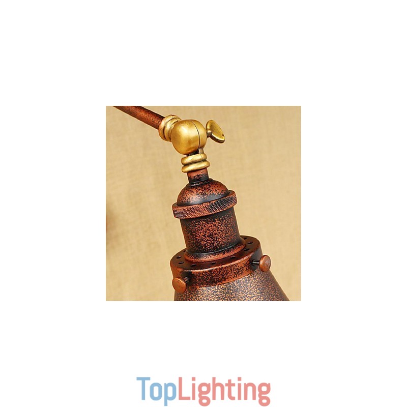 Long arm Half rust Retro Creative Nostalgic Retractable Folding Wall Sconces Wall Light