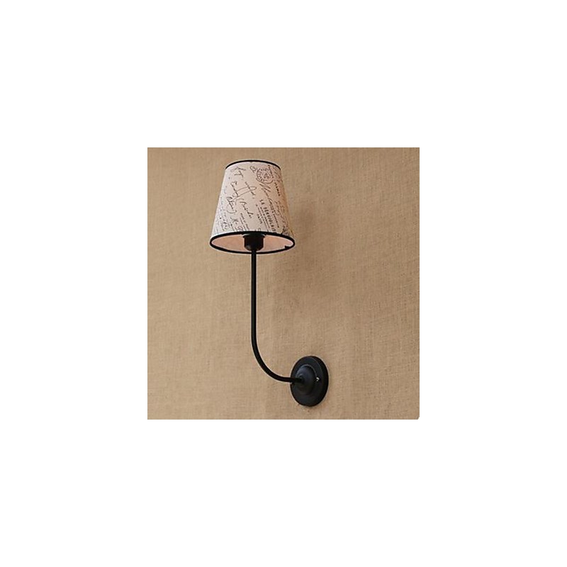 Modern Succinct Fashion Bar Restaurant Nostalgic Breakfast Cloth Cover Wall Lamp Wrought Iron Bend
