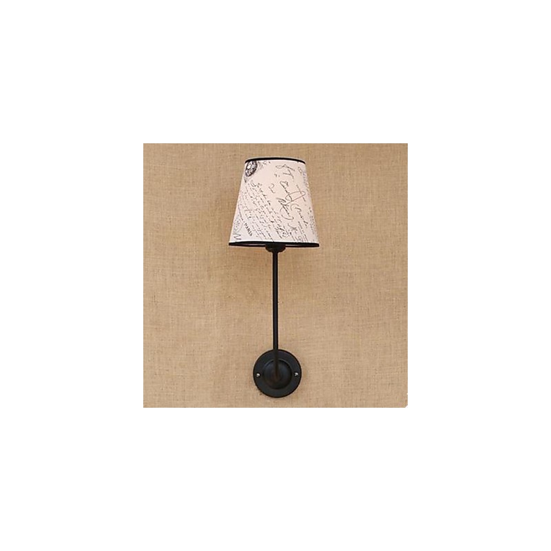 Modern Succinct Fashion Bar Restaurant Nostalgic Breakfast Cloth Cover Wall Lamp Wrought Iron Bend
