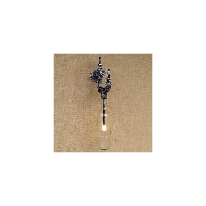 Retro Nostalgia With Personality Cafe Bar Restaurant Corridor Water Bottle Wall Lamp Switch