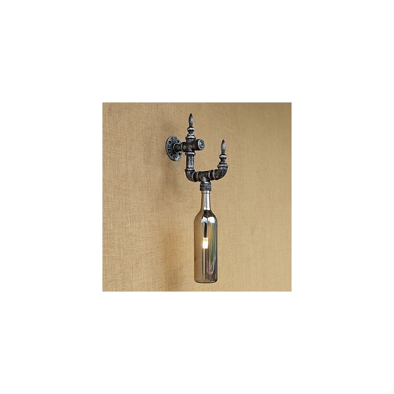 Retro Nostalgia With Personality Cafe Bar Restaurant Corridor Water Bottle Wall Lamp Switch