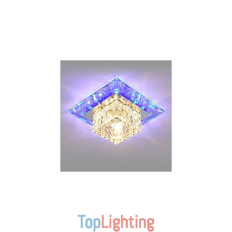 Mini Crystal Ceiling Lamp Spotlight 3W Creative Lamp Tube Light Colorful Color Square Dome Light