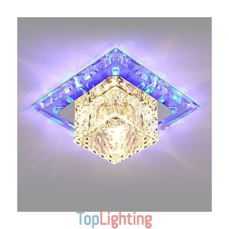 Mini Crystal Ceiling Lamp Spotlight 3W Creative Lamp Tube Light Colorful Color Square Dome Light Mini Crystal Ceiling Lamp Spotlight 3W Creative Lamp Tube Light Colorful Color Square Dome Light