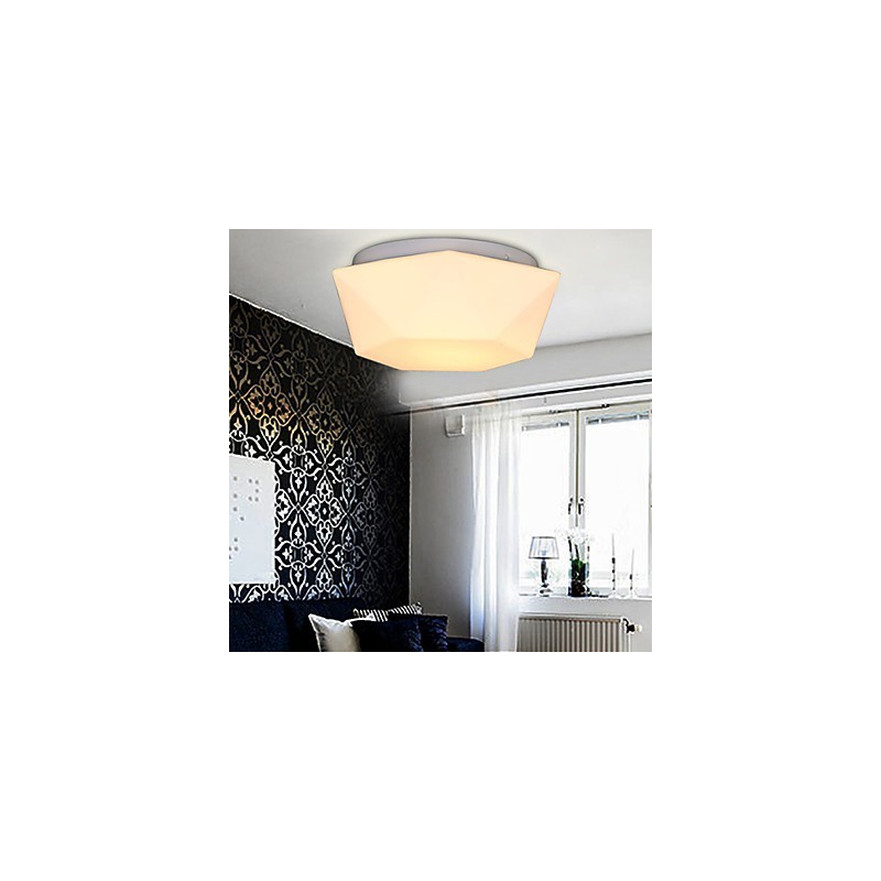 Creative White Diamond Glass Dome Light Absorb