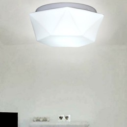 Creative White Diamond Glass Dome Light Absorb