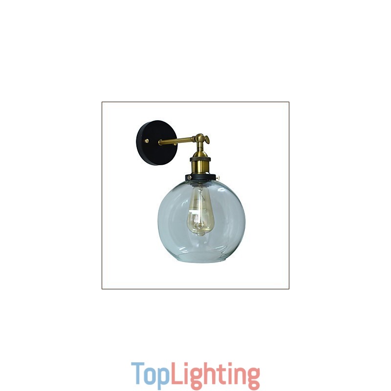 Iron Wall Lamp Black Simple Retro Wall Lamp Single Head Decorative Wall Lamp European Style