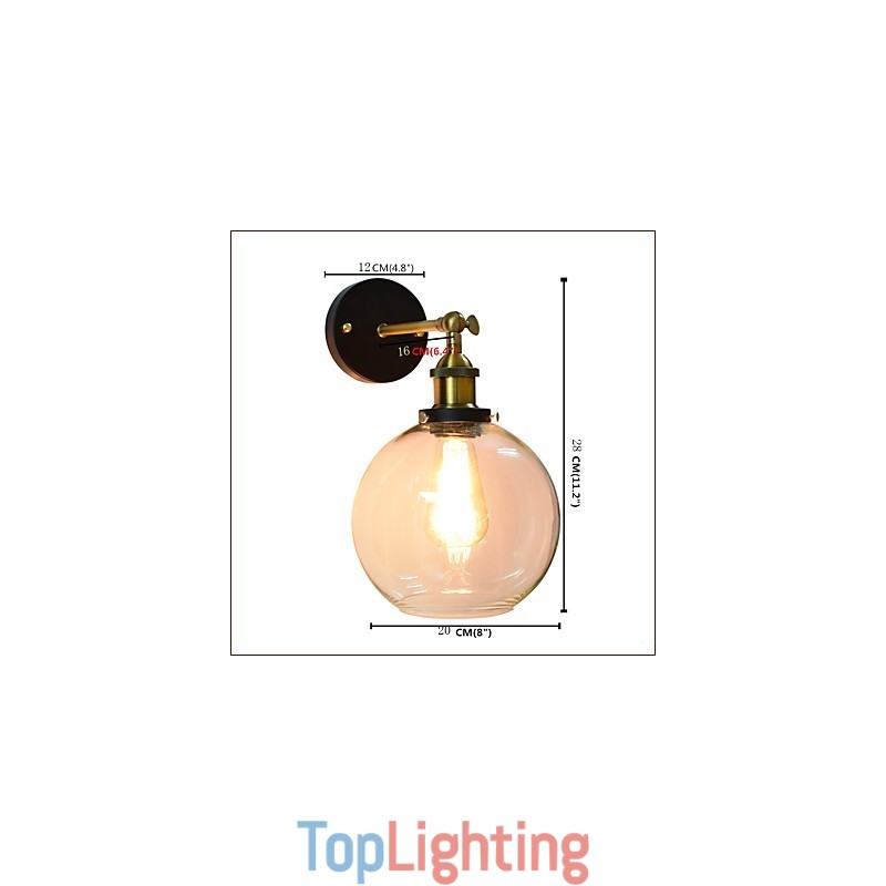 Iron Wall Lamp Black Simple Retro Wall Lamp Single Head Decorative Wall Lamp European Style