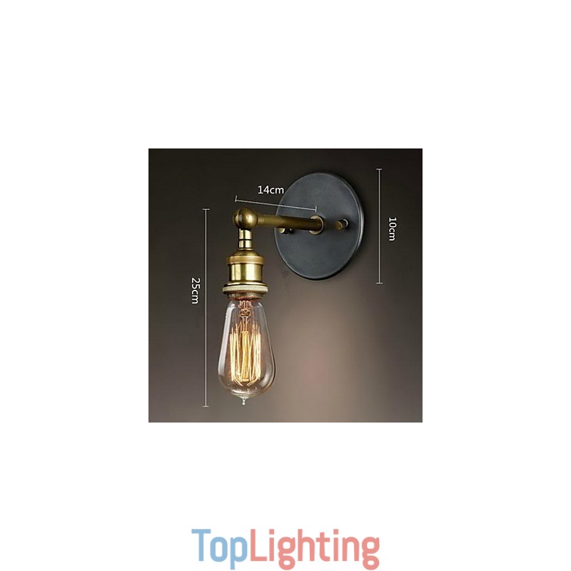 The American Village Wall Balcony Corridor Simple Copper Head Lamp