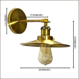 Rustic Lodge Traditional Classic Brass Feature for Downlight Wall Sconces Wall Light