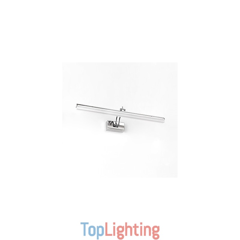 Integrated Modern Contemporary Chrome Feature for Ambient Light Bathroom Lighting Wall Light