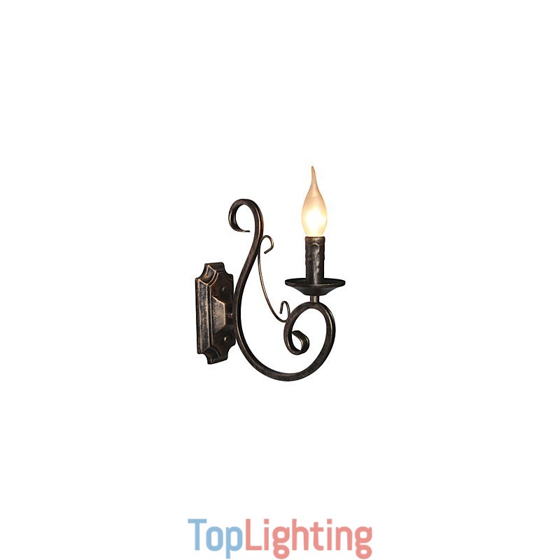Mini Retro Wall Lamp Hallway Metal Candle Shape Wall Lamp Lighting