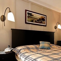 Traditional Classic Country Retro Painting Feature for Wall Sconces Wall Light