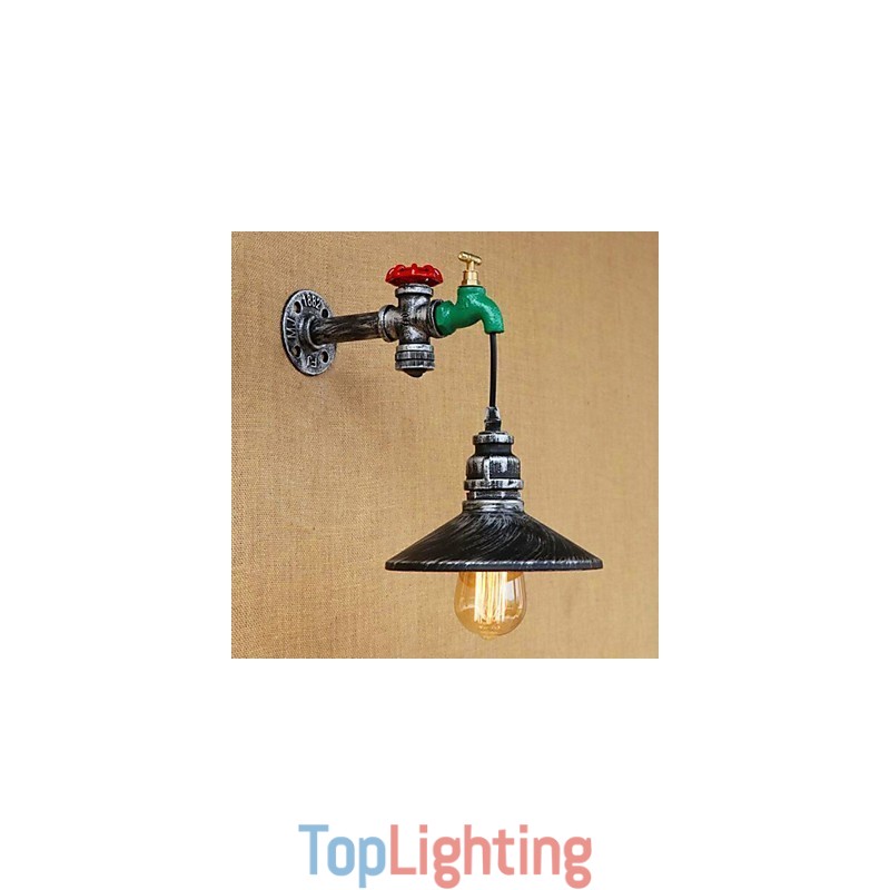 Country Novelty Retro Painting Feature for Mini Style Ambient Light Wall Sconces Wall Light