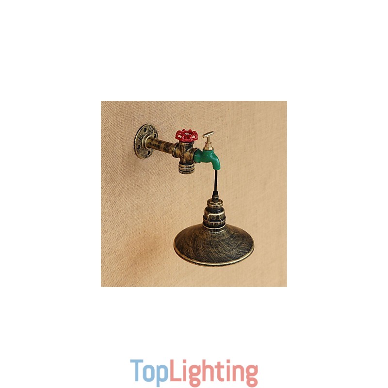 Country Novelty Retro Painting Feature for Mini Style Ambient Light Wall Sconces Wall Light