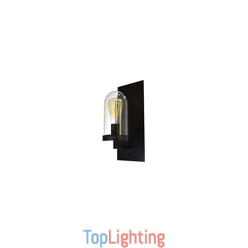 Painted Steel Wall Lamp Dumb Black American Coffee Decoration Retro Wall Light Lightsaber Lamp On Wall