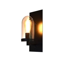 Painted Steel Wall Lamp Dumb Black American Coffee Decoration Retro Wall Light Lightsaber Lamp On Wall
