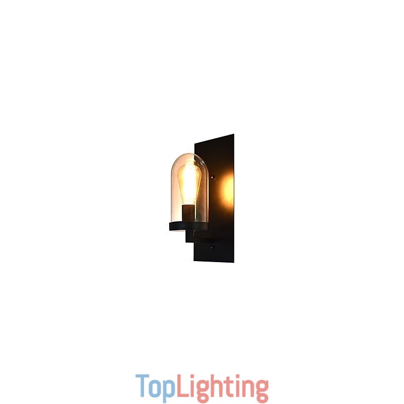 Painted Steel Wall Lamp Dumb Black American Coffee Decoration Retro Wall Light Lightsaber Lamp On Wall