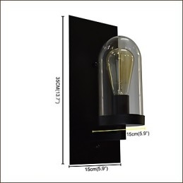 Painted Steel Wall Lamp Dumb Black American Coffee Decoration Retro Wall Light Lightsaber Lamp On Wall