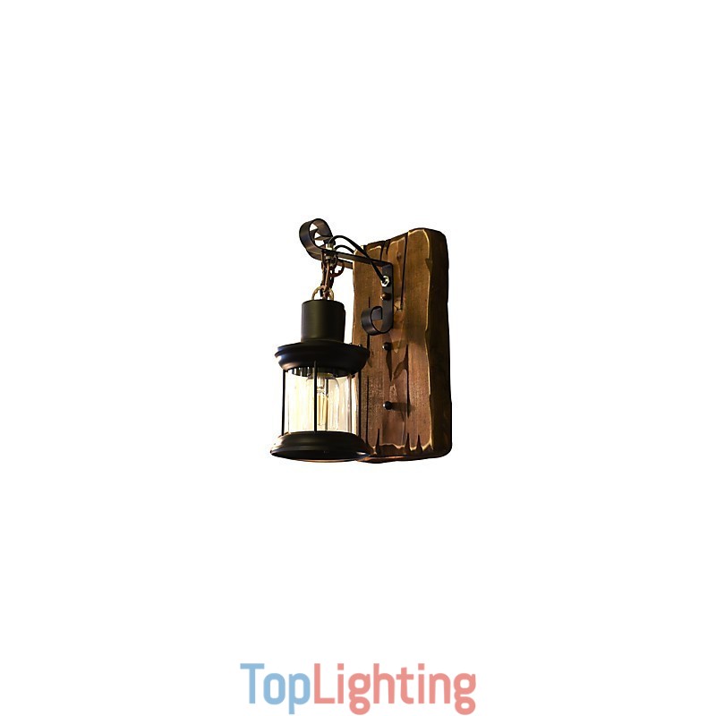 Rustic Lodge Traditional Classic Painting Feature for Downlight Wall Lights Wall Light