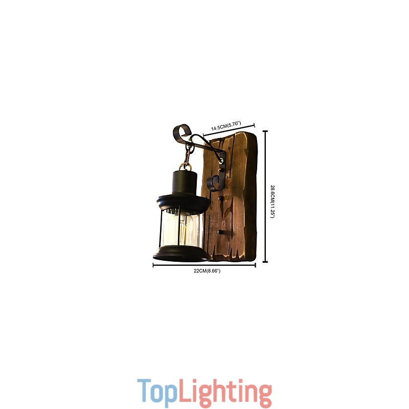 Rustic Lodge Traditional Classic Painting Feature for Downlight Wall Lights Wall Light