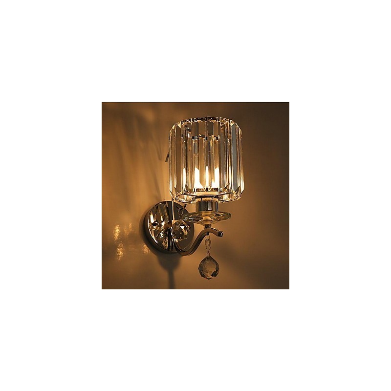 Crystal Modern Contemporary Electroplated Feature Uplight Wall Sconces Wall Light