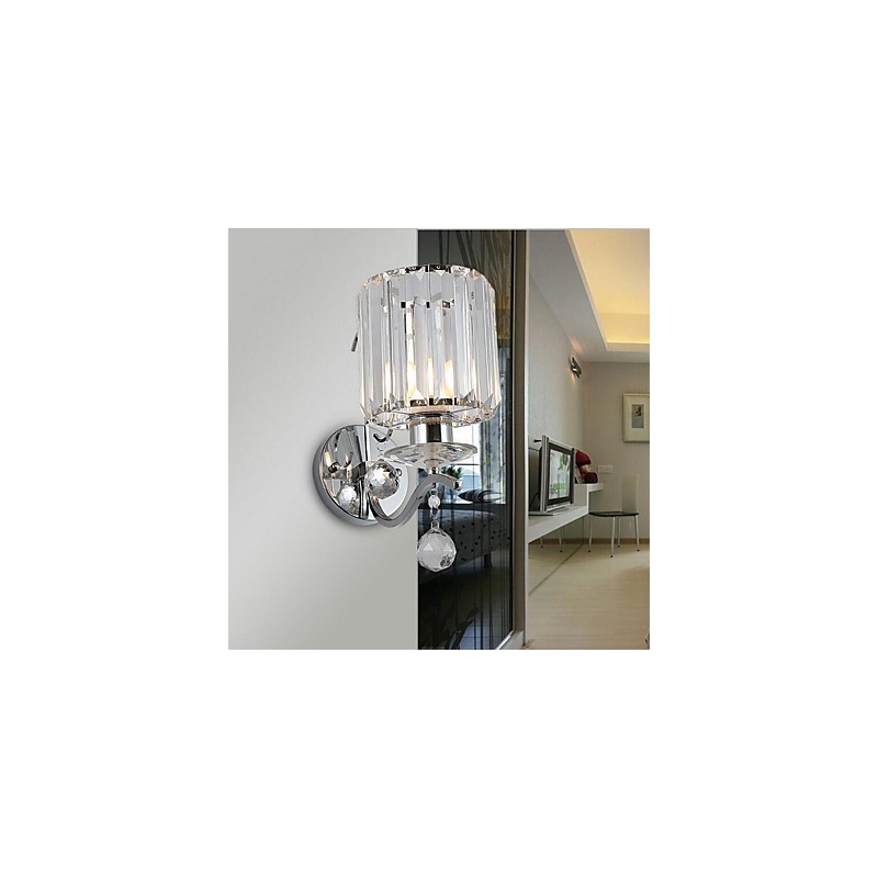 Crystal Modern Contemporary Electroplated Feature Uplight Wall Sconces Wall Light