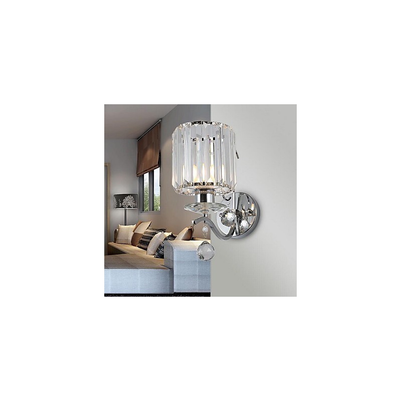 Crystal Modern Contemporary Electroplated Feature Uplight Wall Sconces Wall Light