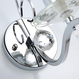 Crystal Modern Contemporary Electroplated Feature Uplight Wall Sconces Wall Light
