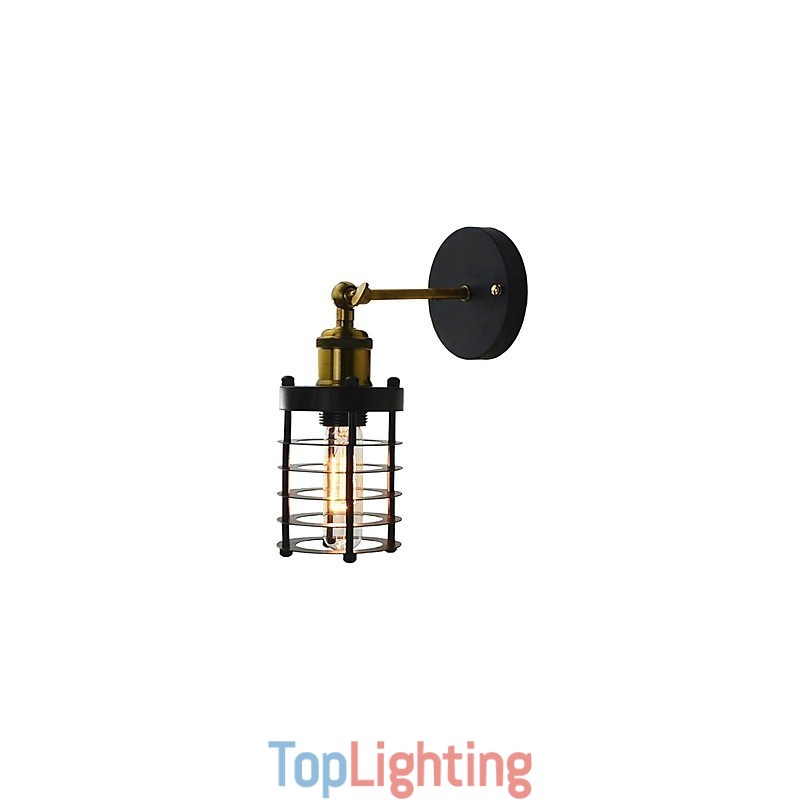 Simple Vintage Country Retro Painting Feature for Mini Style Ambient Light Wall Sconces