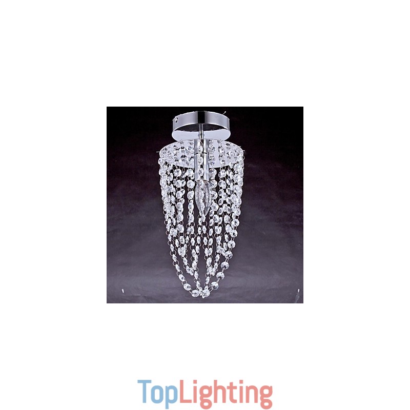 Ceiling Lamps 1 Light Crystal Artistic Stainless Steel Plating