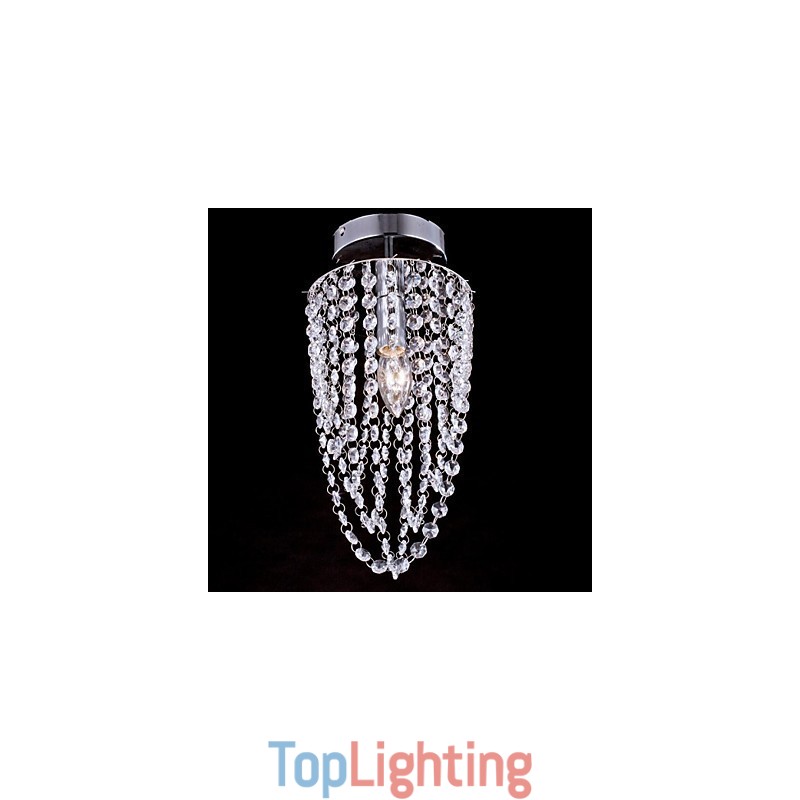 Ceiling Lamps 1 Light Crystal Artistic Stainless Steel Plating
