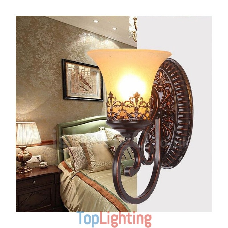 Single Light Rustic Lodge Living Room Dining Room Bed Room Metal Indoor Wall Sconces