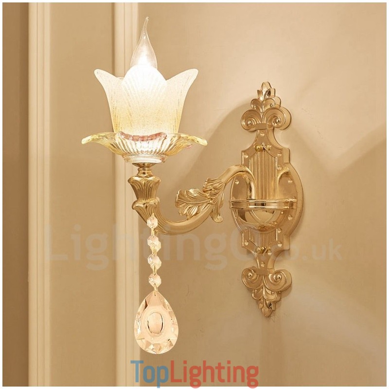 Single Light Traditional Classic Living Room Dining Room Bed Room Metal Candle Indoor Wall Sconces