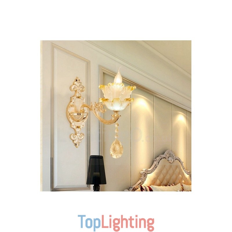 Single Light Traditional Classic Living Room Dining Room Bed Room Metal Luxury Indoor Wall Sconces