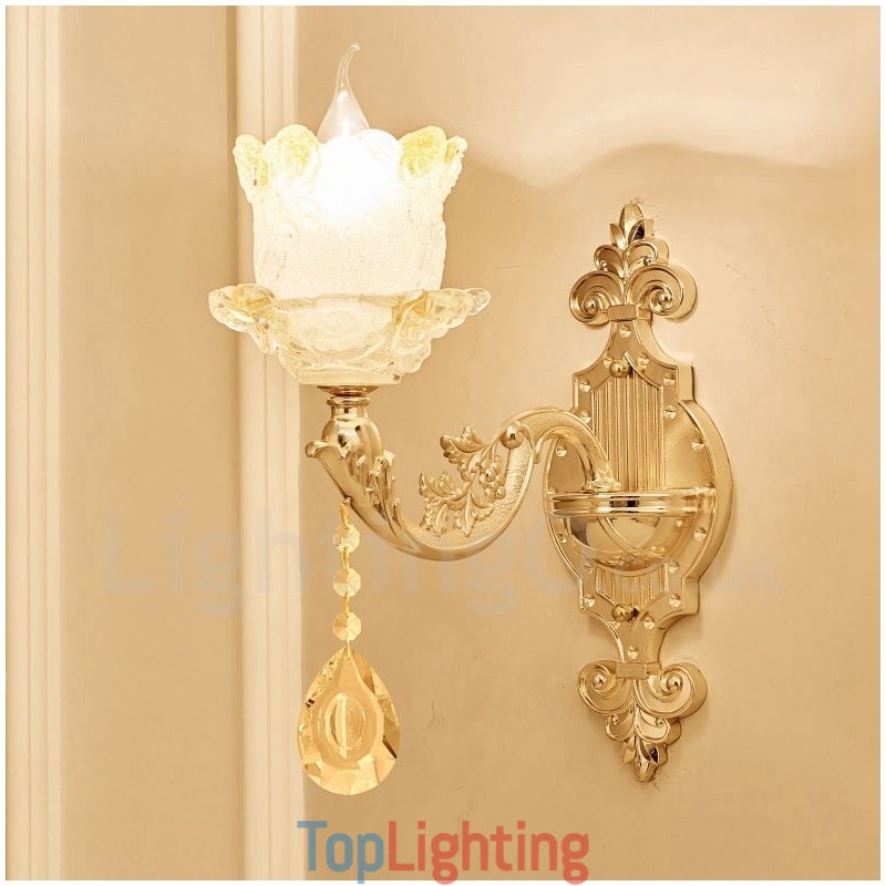 Single Light Traditional Classic Living Room Dining Room Bed Room Metal Luxury Indoor Wall Sconces