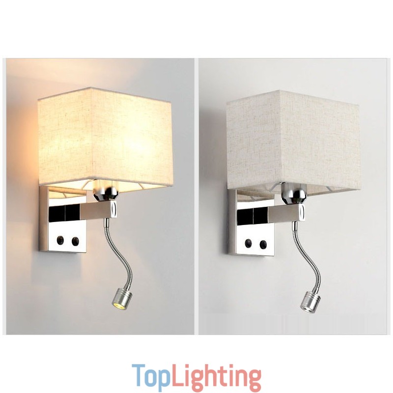 The Modern Hotel Room Reading Creative Fabric Corridor Balcony Bedside Lamp Wall Light