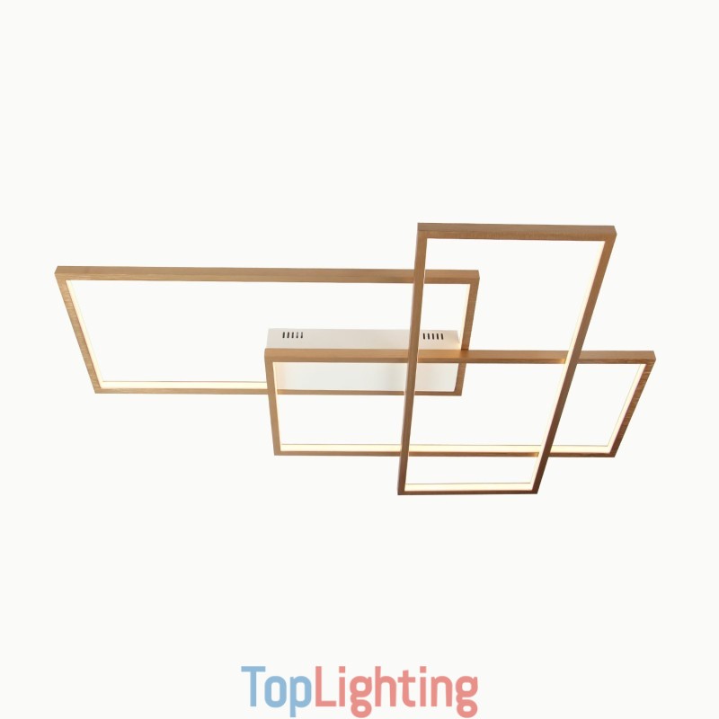 Modern Comtemporary Alumilium Painting Ceiling Light Flush Mount Wall Light with Remoter Dimmer for Living Room Bed Room