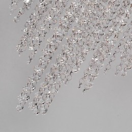 Modern Contemporary Crystal Mini Style Electroplated Metal Flush Mount