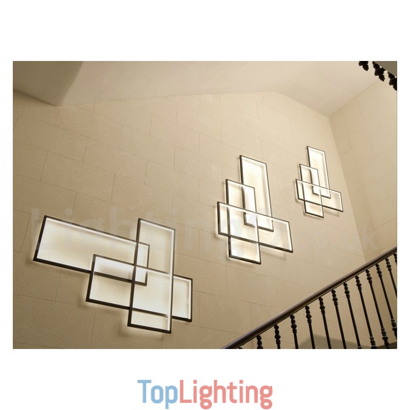 Modern Comtemporary Alumilium Painting Ceiling Light Flush Mount Wall Light with Remoter Dimmer for Living Room Bed Room