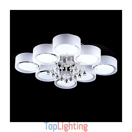 Modern Contemporary Chrome Metal Flush Mount Modern Contemporary Chrome Metal Flush Mount