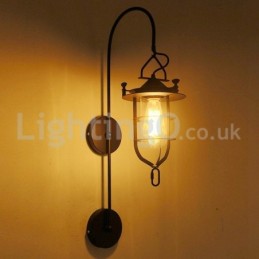 Retro Dock Wall Lamp Black Wharf Wall Lights Dock Sconce Restaurant Living Room Cafe Bar Clothing Store